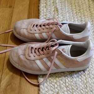 Adidas Pink Gazelle Suede Sneakers